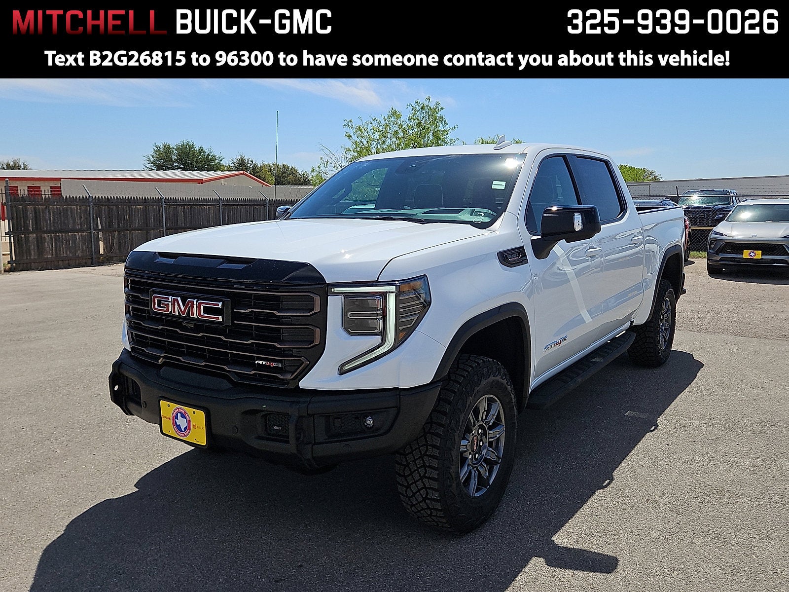 2026 GMC Sierra 1500 AT4X