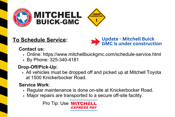 Mitchell Buick GMC is under construction
