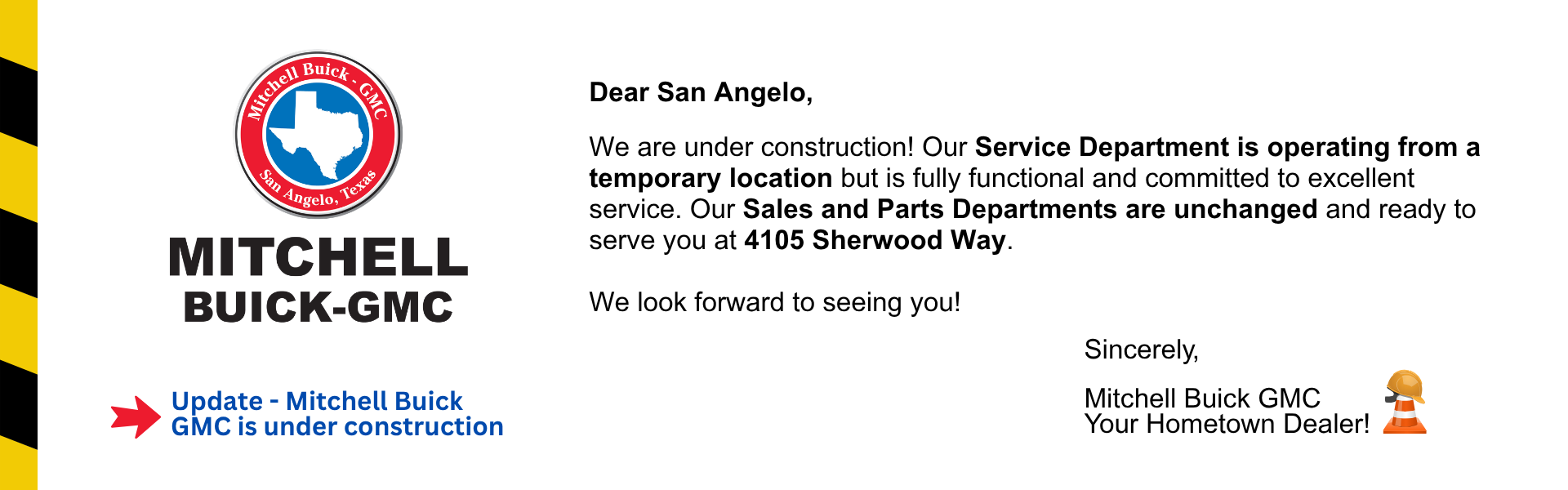 Mitchell Buick GMC is under construction