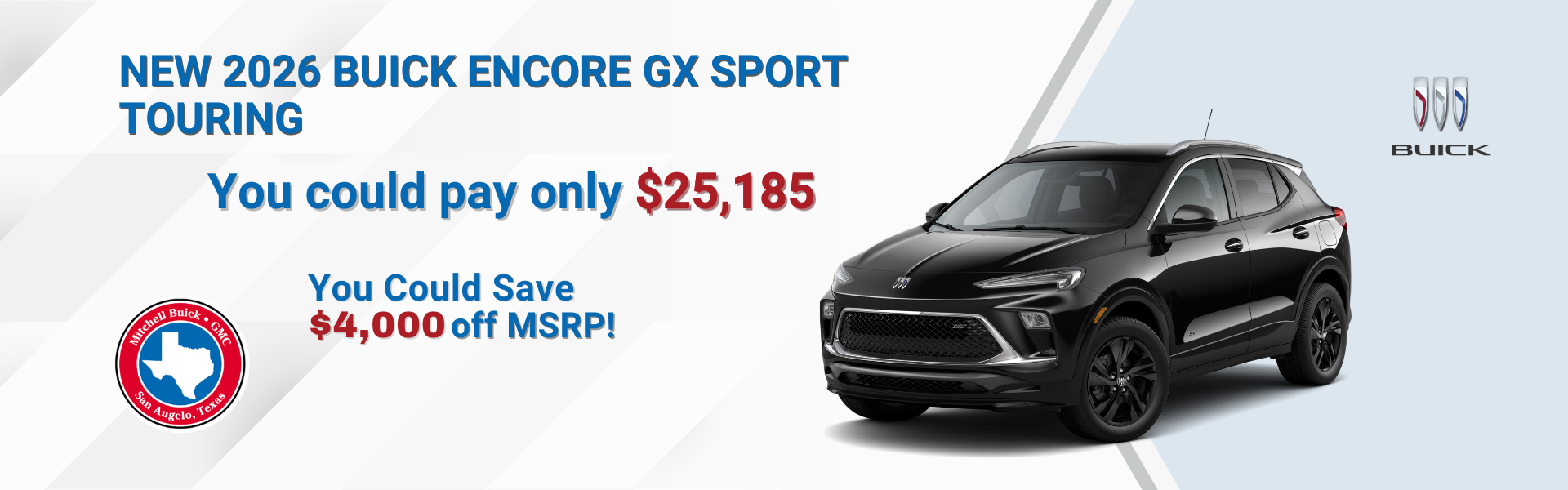 NEW 2026 BUICK ENCORE GX SPORT TOURING