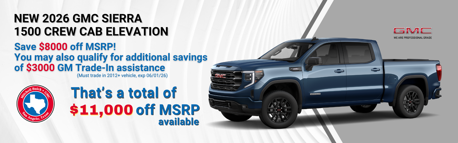 New 2026 GMC Sierra 1500 Crew Cab Elevation