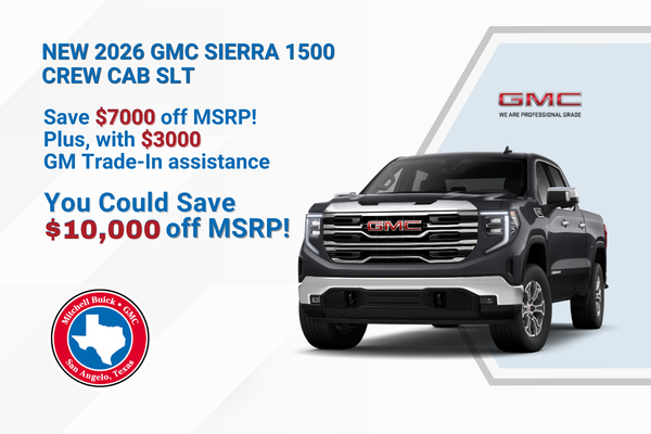New 2026 GMC Sierra 1500 $10,000 off msrp
