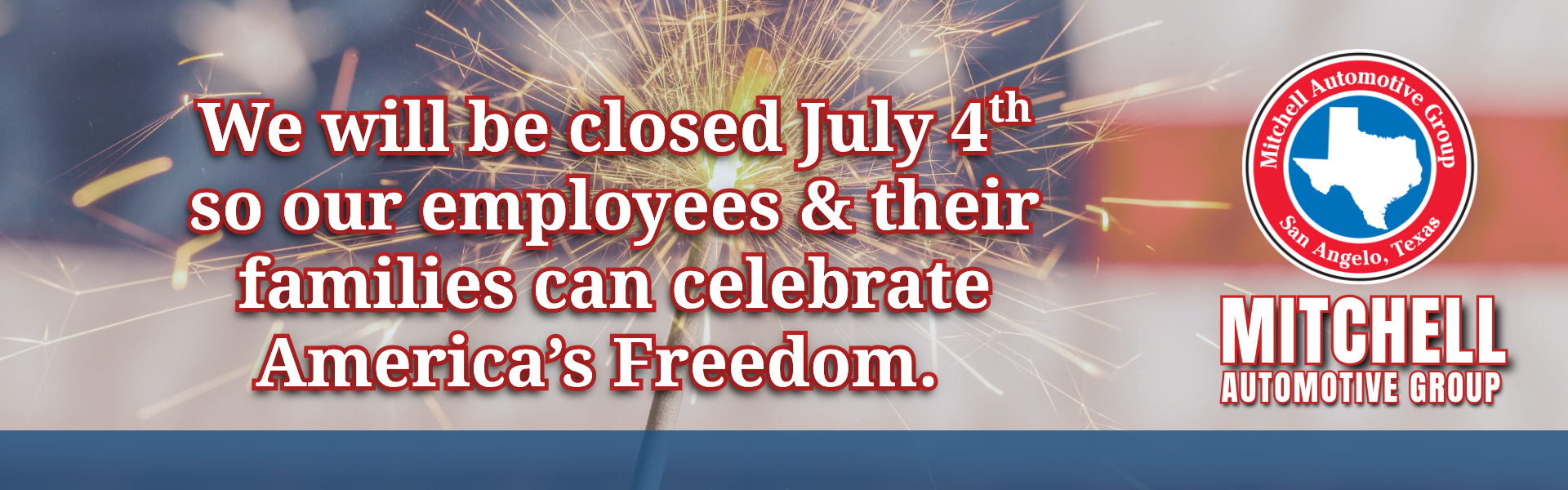 Closed Saturday July 4th 2026